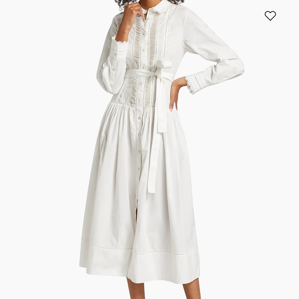 Ulla Johnson White Long Sleeve Dress